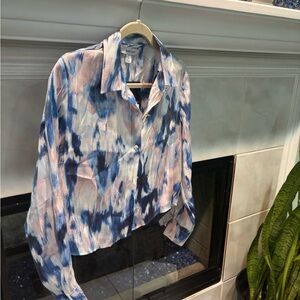 Stylish women’s Nine West Blue and Pink women’s  Shirt